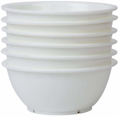 600ml Non Toxic/Microwave Safe Bonwete 6Pcs Plastic Bowls 