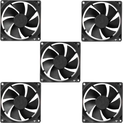 techsupreme pack of 5 dc 12v cooling fan for pc case cpu cooler radiator cooler