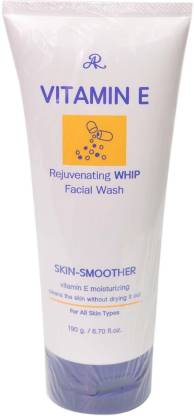 rijstwijn module Tijd A R VITAMIN E REJUVENATING WHIP FACIAL WASH (FACE WASH) SKIN SMOOTHER VITAMIN  E MOISTURIZING CLEAN THE SKIN WITHOUT DRYING IT OUT 190G Face Wash - Price  in India, Buy A R