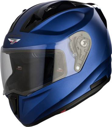 Steelbird SA-1 7Wings Aeronautics Full Face Helmet in Matt Y.Blue Motorbike Helmet