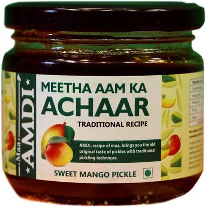 Maa Amdi Recipe Of Maa Meetha m Ka Achar Sweet Mango Pickle Home Made Pickle No Added Preservative 2 Gram Raw Mango Kairi Red Chilli Turmeric Pickle Price In India