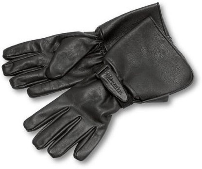 leather gauntlet motorcycle riding gloves