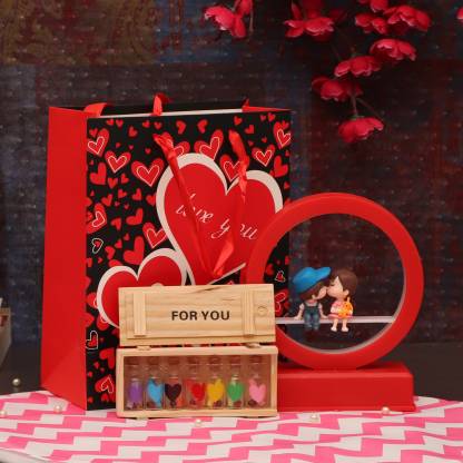 TIED RIBBONS Valentine Day Gift for Husband Wife Girlfriend Boyfriend Girls  Boys - Secret Message Bottle Gift -