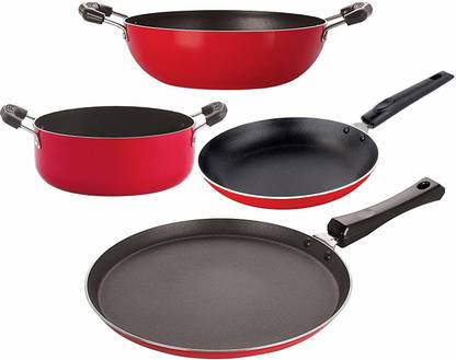 Nirlon Non Stick Pots And Pans Kitchen Utensils Set Cookware Set Price In India Buy Nirlon Non Stick Pots And Pans Kitchen Utensils Set Cookware Set Online At Flipkart Com