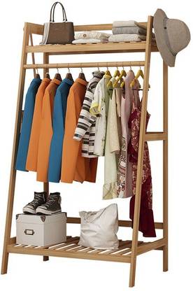 House Of Quirk Wood Floor Cloth Dryer Stand Top Shelf And Shoe Clothing Storage Organizer Shelves Price In India Buy House Of Quirk Wood Floor Cloth Dryer Stand Top Shelf And