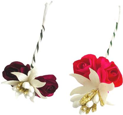 AROOMAN Artificial Flowers Hair Clips/Pins For Women's and Girls Hair  Accessories, Pack-2 Hair Pin Price in India - Buy AROOMAN Artificial  Flowers Hair Clips/Pins For Women's and Girls Hair Accessories, Pack-2 Hair