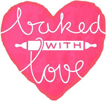 baked with love Sticker Poster Paper Print - Quotes & Motivation