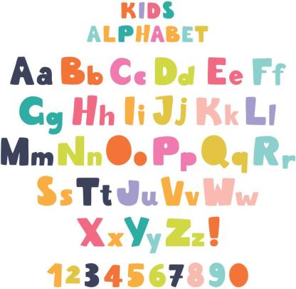 kids cpaital and small alphabet number chart |poster for kids|alphabest ...