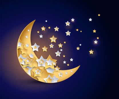 Beautiful Moon A Paper Print Art Paintings Posters In India Buy Art Film Design Movie Music Nature And Educational Paintings Wallpapers At Flipkart Com