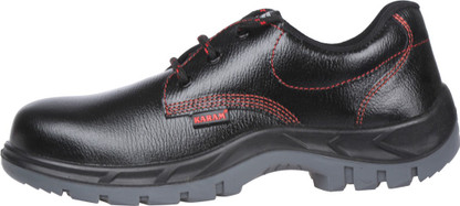 PU Sole Fiber Toe Leather Safety Shoe 