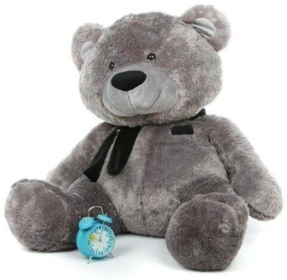 grey big teddy bear
