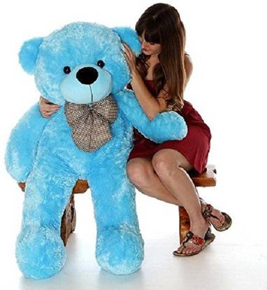 Truelover 3 5 Feet Loveable Hugable Soft Long Huge Teddy Bear Best For Someone Special 105 Cm Blue 106 Cm 105 Cm 3 5 Feet Loveable Hugable Soft Long Huge