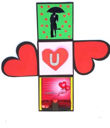 Rmantra I Love You To Moon And Back 3d Pop Up Card Handmade Love Diary Valentine S Day Greeting Handmade Anniversary Greeting Card Price In India Buy Rmantra I