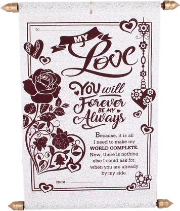 Natali Traders Valentine S Day Gift For Special One Love Scroll Card Greeting Card Price In India Buy Natali Traders Valentine S Day Gift For Special One Love Scroll Card Greeting Card Online