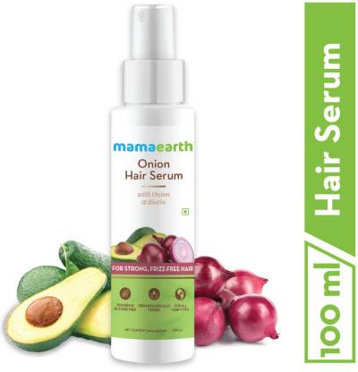 MamaEarth Onion Hair Serum For Silky & Smooth Hair, Tames Frizzy Hair, with  Onion & Biotin for Strong, Tangle Free & Frizz-Free Hair - Price in India,  Buy MamaEarth Onion Hair Serum