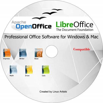 COMPATIBLE Apache Open Office & Libre Office 2019 Full Latest Edition for  ALL Windows and mac | Alternative to Microsoft Office: Compatibl with Word,  Excel and PowerPoint Price in India - Buy