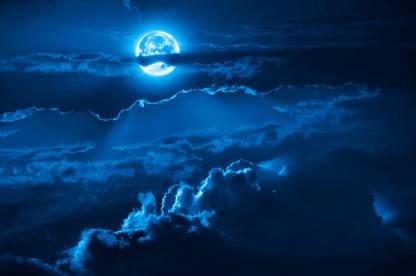Beautiful Blue Moon Quotes Premium Poster For Love Ones Romantic Posters No Need Tape Size 12x18 Inch Paper Print Nature Posters In India Buy Art Film Design Movie Music Nature And Educational Paintings Wallpapers