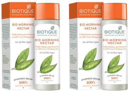 biotique morning nectar with spf