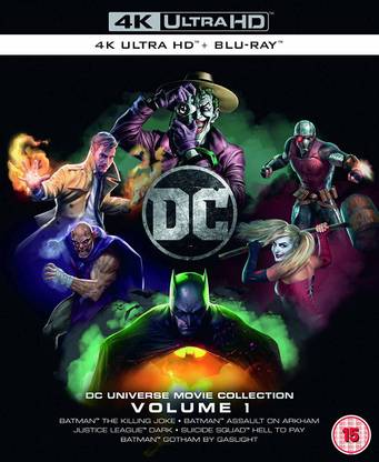 DC Universe 5 Movies Collection: Vol. 1 (The Killing Joke + Assault on Arkham + Justice DC Universe 5 Movies Collection: Vol. 1 (The Killing Joke + Assault on Arkham + Justice