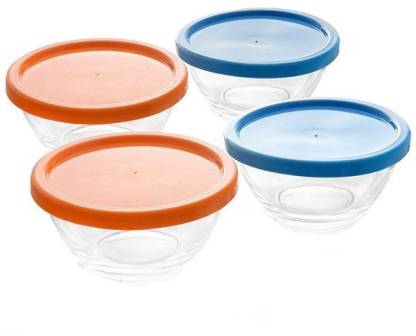 Original Happy Home Microwave Safe 4 Pcs Glass Bowl With Lid 400 Ml Glass Storage Bowl Price In India Buy Original Happy Home Microwave Safe 4 Pcs Glass Bowl With