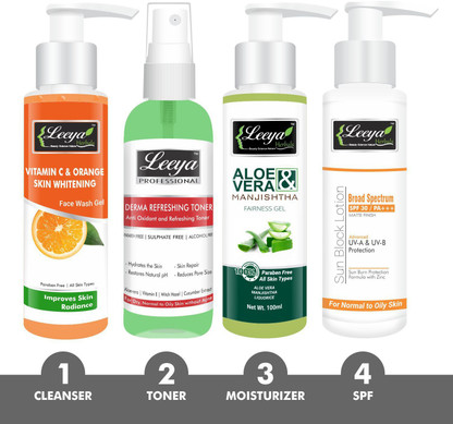 skin whitening routine