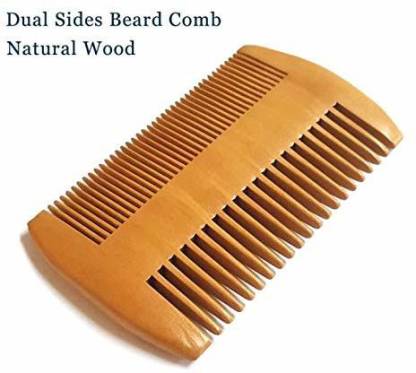 INAAYA Wooden Double Sided Neem Wood Comb for Beard and Hair Pocket Wood  Comb for Anti-Dandruff and Control Hair Fall for Men and Women - Price in  India, Buy INAAYA Wooden Double