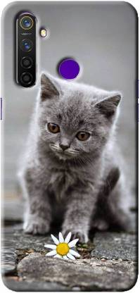 NDCOM Back Cover for Oppo Realme 5s Cat Printed