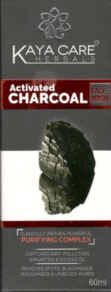 kaya charcoal face wash