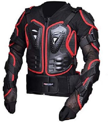 2XL, Black CHCYCLE Motorcycle Full Body Armor Motocross ATV Motorbike Jacket Protector 