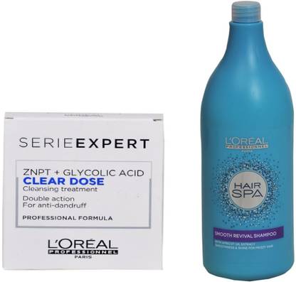 L'Oréal Paris SERIE EXPERT ZNPT + GLYCOLIC ACID Clear Dose Cleansing Treatment + Hair Spa Smooth Revival Shampoo Price in India - Buy L'Oréal Paris SERIE EXPERT ZNPT + GLYCOLIC ACID L'Oréal Paris SERIE EXPERT ZNPT + GLYCOLIC ACID Clear Dose Cleansing Treatment + Hair Spa Smooth Revival Shampoo Price in India - Buy L'Oréal Paris SERIE EXPERT ZNPT + GLYCOLIC ACID