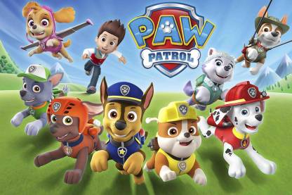 Paw Patrol Cartoon Poster-Kids Poster-High Resolution - 300 GSM -  Glossy/Matte/Art Paper Print - Animation & Cartoons posters in India - Buy  art, film, design, movie, music, nature and educational  paintings/wallpapers at