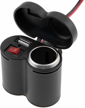 12v cigarette lighter socket for motorcycle