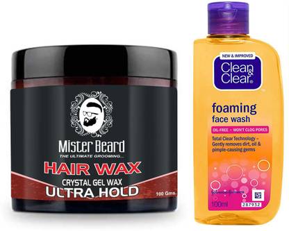 Mister Beard Hair Styling Wax Ultra Hold 100gm with Clean n Clear Foaming Facewash 100ml Price in India - Buy Mister Beard Hair Styling Wax Ultra Hold 100gm with Clean n Clear Mister Beard Hair Styling Wax Ultra Hold 100gm with Clean n Clear Foaming Facewash 100ml Price in India - Buy Mister Beard Hair Styling Wax Ultra Hold 100gm with Clean n Clear