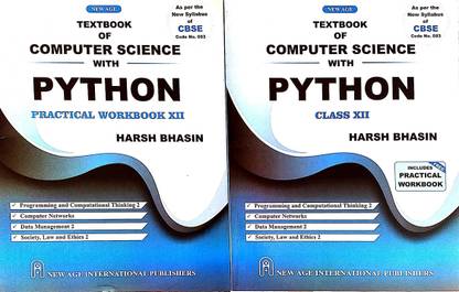 New Age Class 12 Textbook Of Computer Science With Python Incldes Free ...