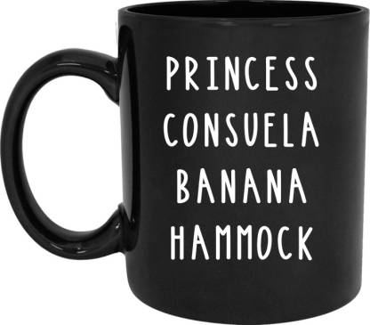 RADANYA Princess Consuela Banana Hammock Funny Ceramic Coffee Coffees Tea Cup Fun Novelty Gift 11 oz Ceramic Coffee Mug