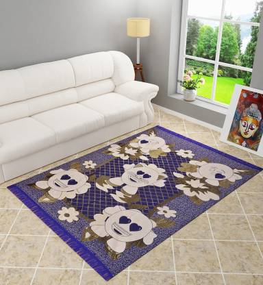 Dushanj Furnishings Multicolor Cotton Carpet