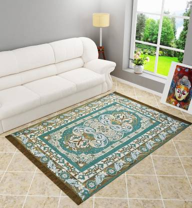 Mr.Bhoria Multicolor Cotton Carpet