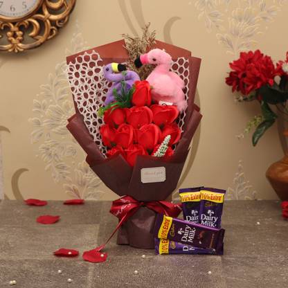 photo Valentine Gifts For Husband Flipkart bouquet of red scented rose flowers