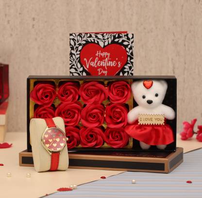 Tied Ribbons Valentine Gift For Girlfriend Wife Girls Her Special Gift Pack Scented Rose Flowers Gift Box With Teddy Small Greeting Card And Watch Assorted Gift Box Price In India 41 best girlfriend quotes to use for your instagram captions.