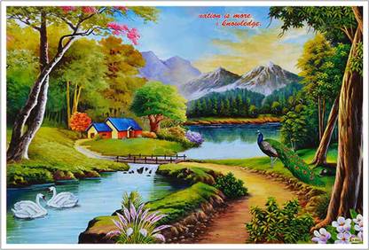 Natural Scenery Paper Poster Paper Print Nature Posters In India Buy Art Film Design Movie Music Nature And Educational Paintings Wallpapers At Flipkart Com