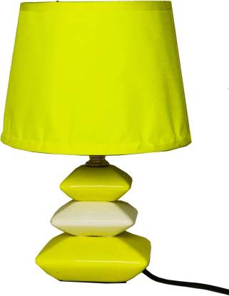 Vista Elegant Yellow Color Ceramic Table, Yellow Ceramic Table Lamp