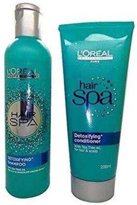 L'Oreal Professionel Paris Hair Spa Detoxifying Shampoo (250 ML) &  Conditioner (200 ML) With Tea tree Oil For For Oily & Dandruff-Prone Scalp  Price in India - Buy L'Oreal Professionel Paris Hair