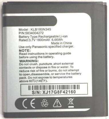 ClickMi Mobile Battery For  Panasonic T45 KLB180N345