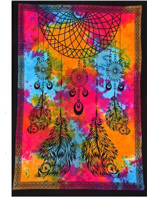 Tapestry Dream Catcher Mandala Indian Wall Hanging Decor Bohemian Hippie Poster 