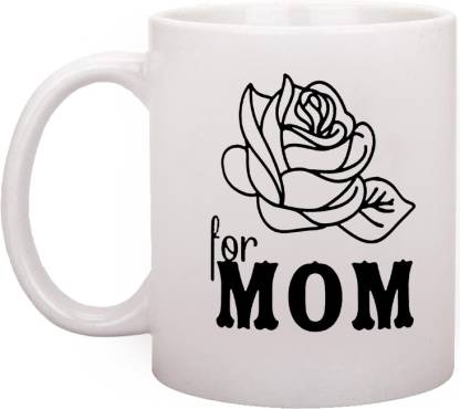 RADANYA RNDPMG229WB Mothers Day Funny Christmas Gifts Coffee for Mom, For Mom Coffee, Best Birthday Gift for Mom, Mother Cup, White 11 Oz Ceramic Coffee Mug