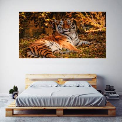 Funny Face of Tiger Wallpaper Poster Frameless Large Painting On Canvas Wall  Art Picture for Home Decor Wall Decor Poster for Bedroom Poster, Living Room  Poster Paper Print - Art & Paintings