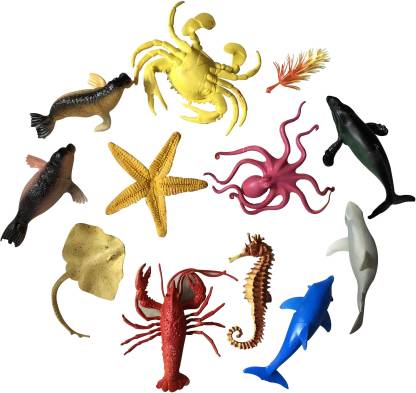 VK MART Sea Animal Water Toy Figures for Kids (pack of 12) - Sea Animal  Water Toy Figures for Kids (pack of 12) . Buy Water Sea Animals toys in  India. shop