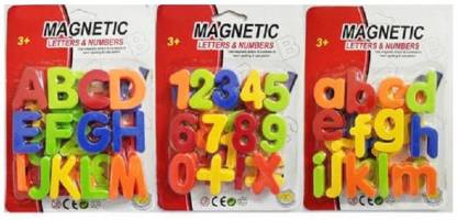 ADJD Magnetic Letters & Numbers Alphabet Fridge Magnets Colorful Plastic ABC abc 123 Educational Toy Set