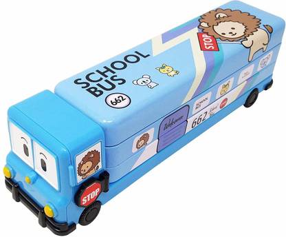 | Quinergys Bus Shape Pencil Box Bus Shape Art Metal Pencil Box - Box | Quinergys Bus Shape Pencil Box Bus Shape Art Metal Pencil Box - Box