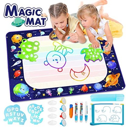 Drawing Mat Painting Writing Board Doodle Educationa Toy Age for 2 3 4 5 6 7 8 9 10 11 12 Year Old Girls Boys Age Toddler Gift Pink YAHO Kids Toys Magic Color Mat 